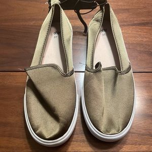 Satin Slip On